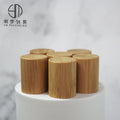 Cosmetic  Glass Bottle Product Lid Bamboo Cap
