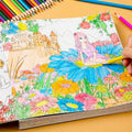 Wholesale Custom Color Magazine Manga Painting Children Be Torn Out Easily Sticker Offset Paper Cardboard Brochure
