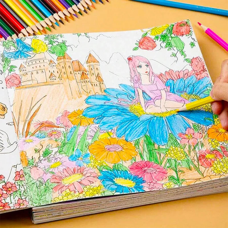 Wholesale Custom Color Magazine Manga Painting Children Be Torn Out Easily Sticker Offset Paper Cardboard Brochure