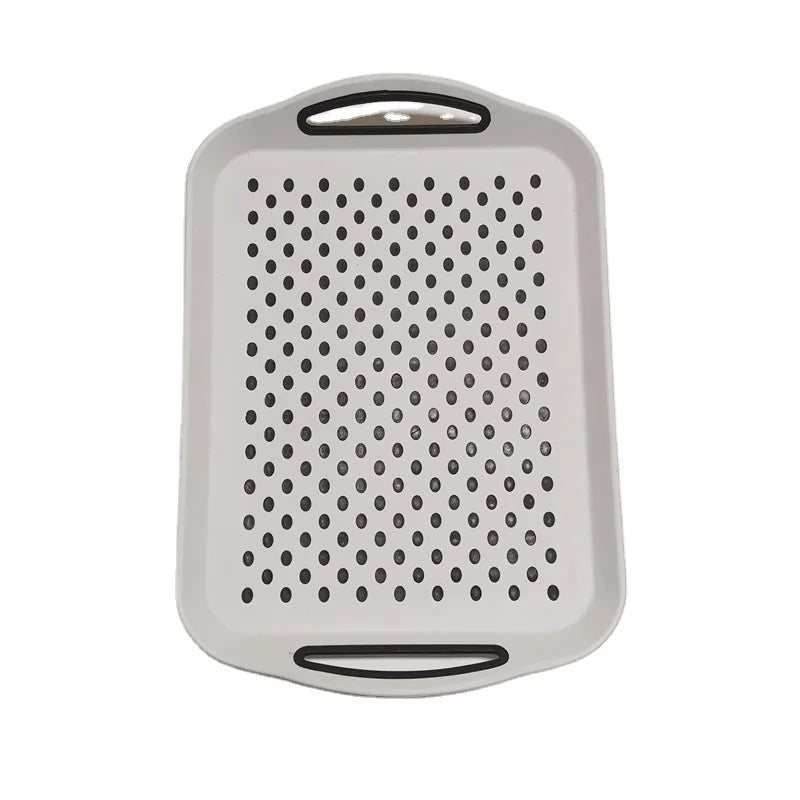 Customized White /black/grey Fast Food Serving Tray Nonslip Plastic Food Serving Tray Non slip Fast Food Serving Tray