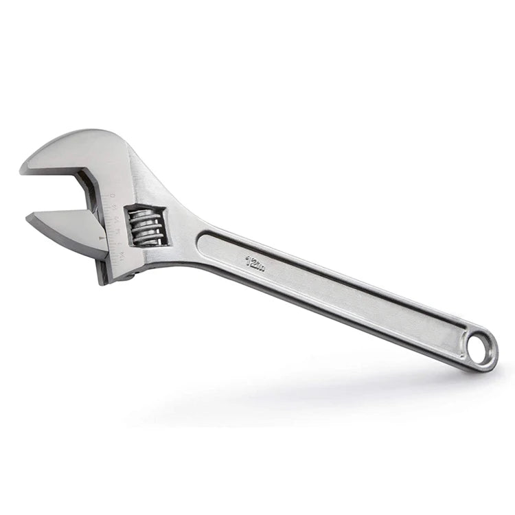 YUHANG 12-Inch Chrome-plated Adjustable Spanner Wrench-DIY & Metric OEM Customizable Carbon Steel