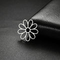 Hollow Out Stainless Steel Flower Charm  Gold Plated Accessories for Jewelry Making Mini Pendants for Necklace Bracelet