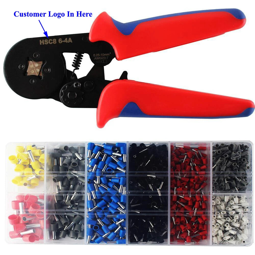 YUHANG DIY Self-Adjustable Ratchet Wire Crimping Tool Kit Carbon Steel 0.25-10mm2 Metric System with OEM Customized Support