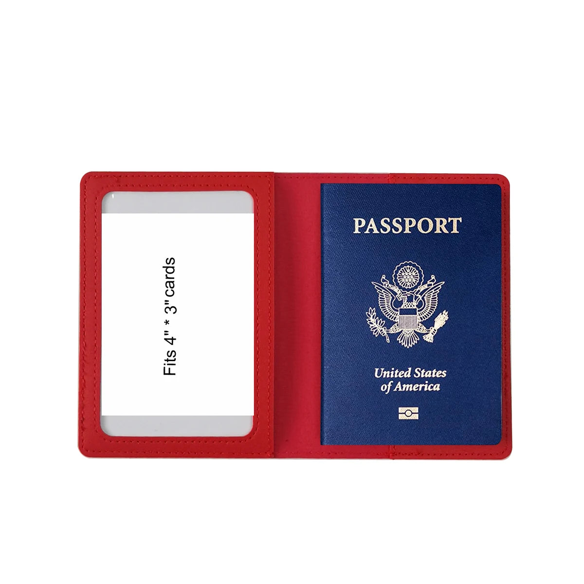 Wholesale Custom Certificate 4x3 Card Protector Leather Cover Passport and Card Holder