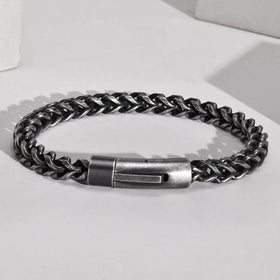 Wholesale Men's Stainless Steel/Gold/Black/Vintage IP Plated Bracelet Unique Link Chain Stylish Trendy Jewelry for Anniversaries