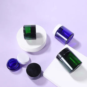 Sample Free 5ml 10ml 15ml 30ml 50ml 100ml Cosmetic Mini Small Amber Green Sunscreen Glass Cream Jar