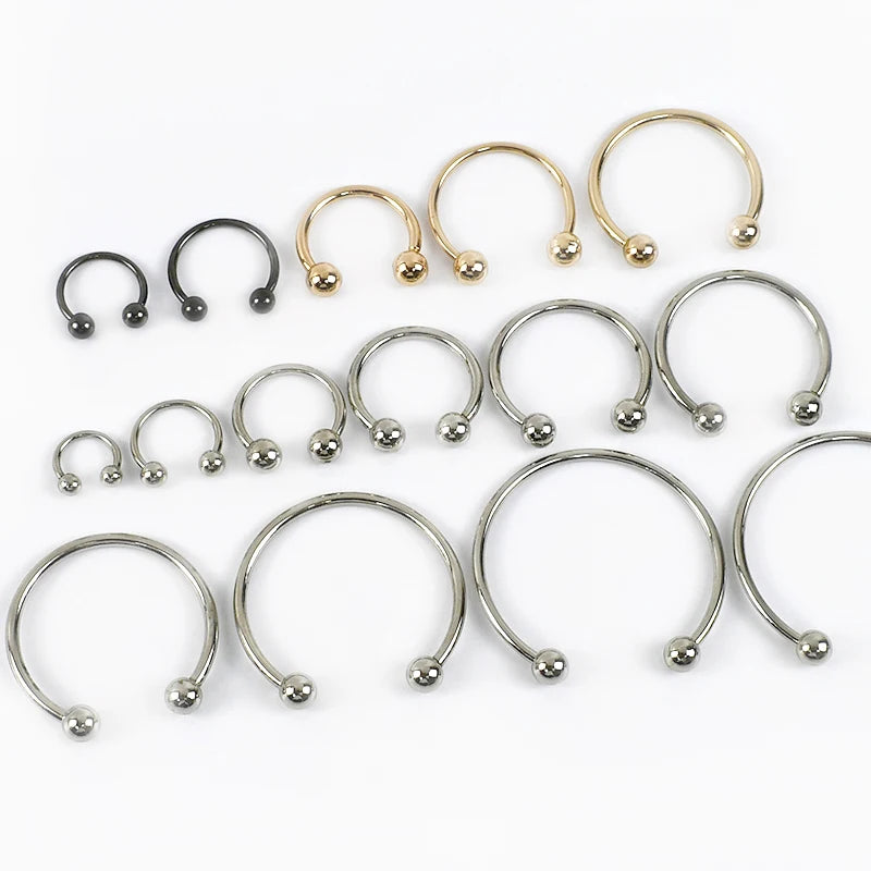 Deepeel BK051 20*6mm DIY Garment Decorative Sewing Buttons Accessories Alloy Detachable U-Shaped Clasp Hook Buckles for Clothes