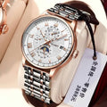 POEDAGAR 908 Waterproof Luminous Men Watch Fashion Business Luxury Date Week Male's Wrist Watches