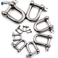 BAOT Bow Shackles Lock Pin Type Fairlead M4 M5 Straight D Ring Rope Bracelets Heavy Duty Construction Stainless Steel 316 Japan