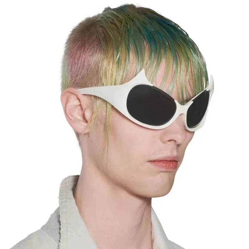 STORY XY9384 Futuristic Punk Y2K Shades Party Sunglasses Funny Demons Sunglasses Outdoor Riding Cycling Sun Glasses
