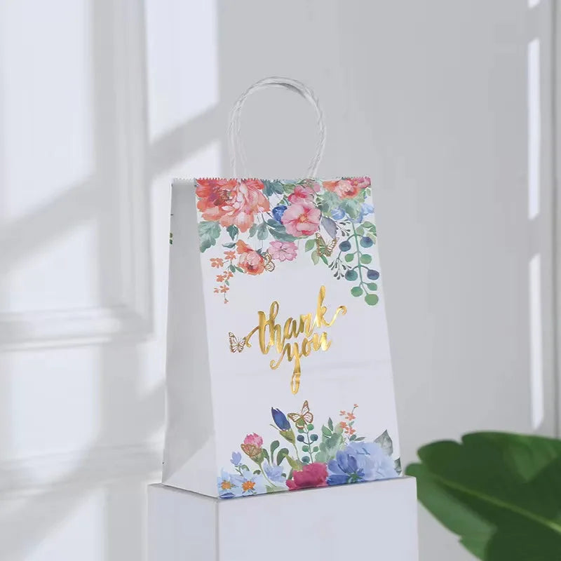 Wholesale Recyclable Kraft Paper Bags for Weddings Crafts Candle Photo Frame Gifts Custom Logo Drawstring Handle Embossed