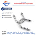 High Quality U-BOLT SS Bolt Stainless Steel and Brass 304/A2 Yellow Zinc Plated Fasteners with Plain Finish ISO Standard