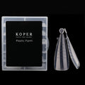 120pcs Clear Almond False Nail Extension Dual System Form Full Cover Clear Artificial Nail with Scale