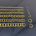 100pc/bag Wholesale Gold Plated Stainless Steel Split Ring Open Jump Ring for Jewelry Making Accessories