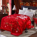 Jacquard Plush Bed Blanket Silky Soft and Warm Queen king Size
