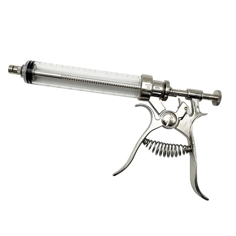 Semi-automatic Adjustable Continuous Syringe Veterinary Syringe Gun for Poultry Injection