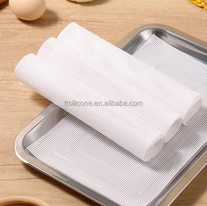 Reusable Food Grade Silicone Non Stick Silicone Dehydrator Sheets Silicone Steaming Mat
