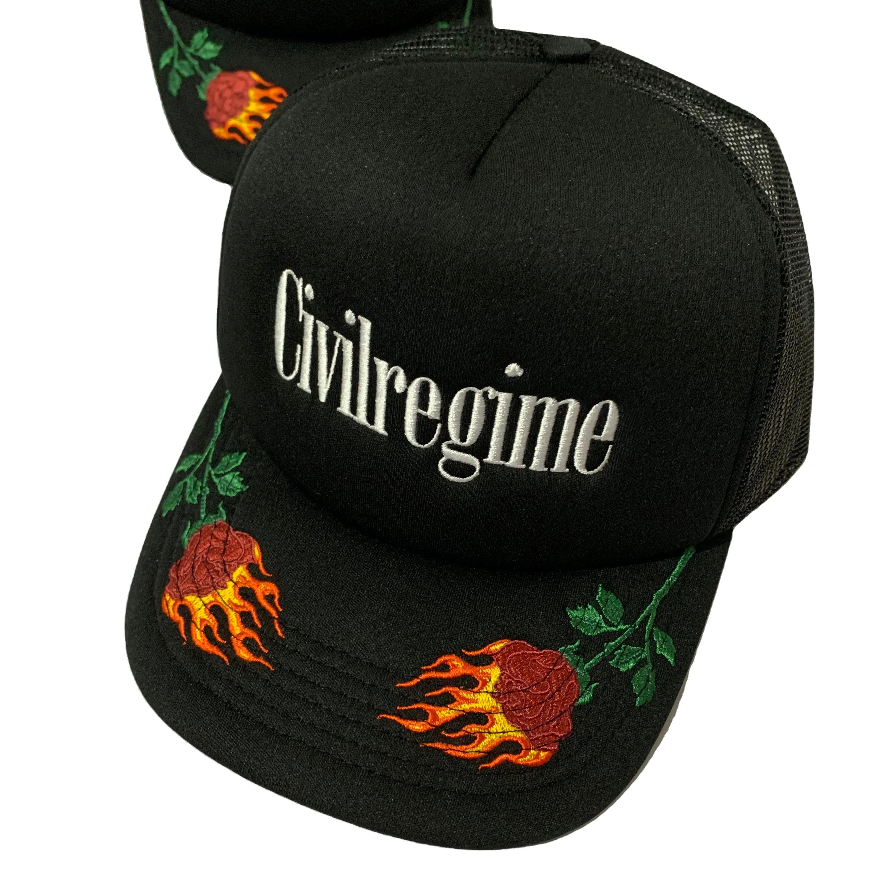 Custom Foam Mesh Trucker Hat Custom Distressed Embroidered logo Trucker Hat Bulk