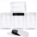 100ml 200ml 250ml Empty Lotion Cream Body Butter Lip Scrub PET Plastic Jar with Lid for 4 8oz Cosmetic Packaging Container