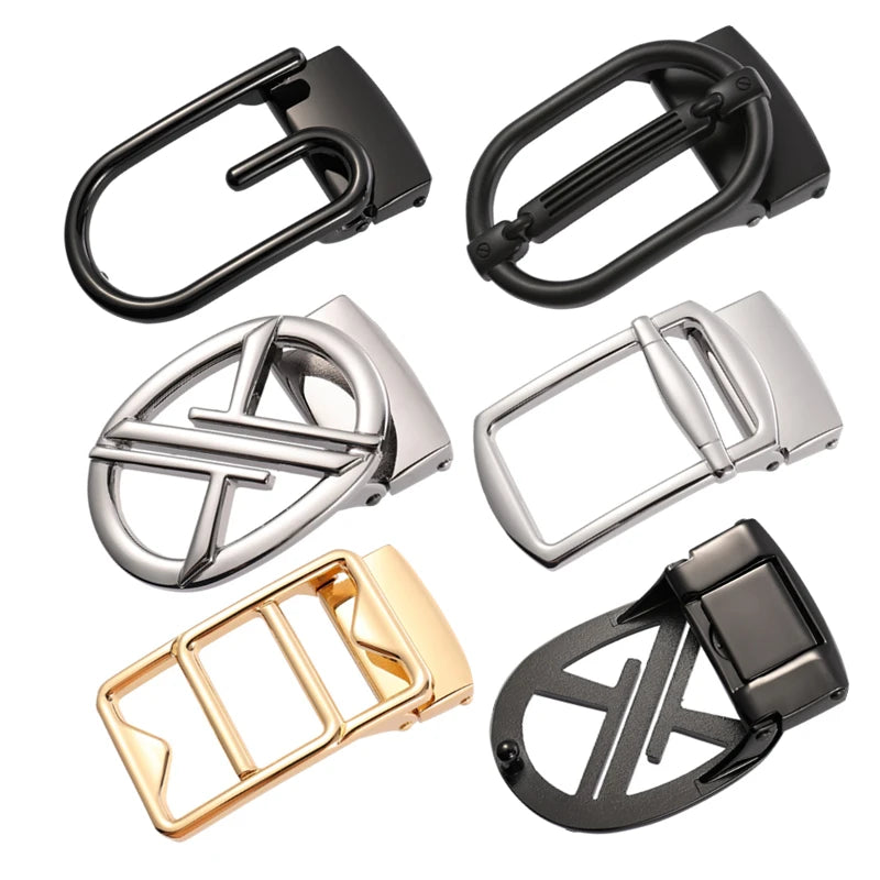 LQbelt Fashion Letter Design Men's Plate Hole Buckles Alloy Pin Punch Buckle for Belt With Holes Wholesale Factory Custom Logo