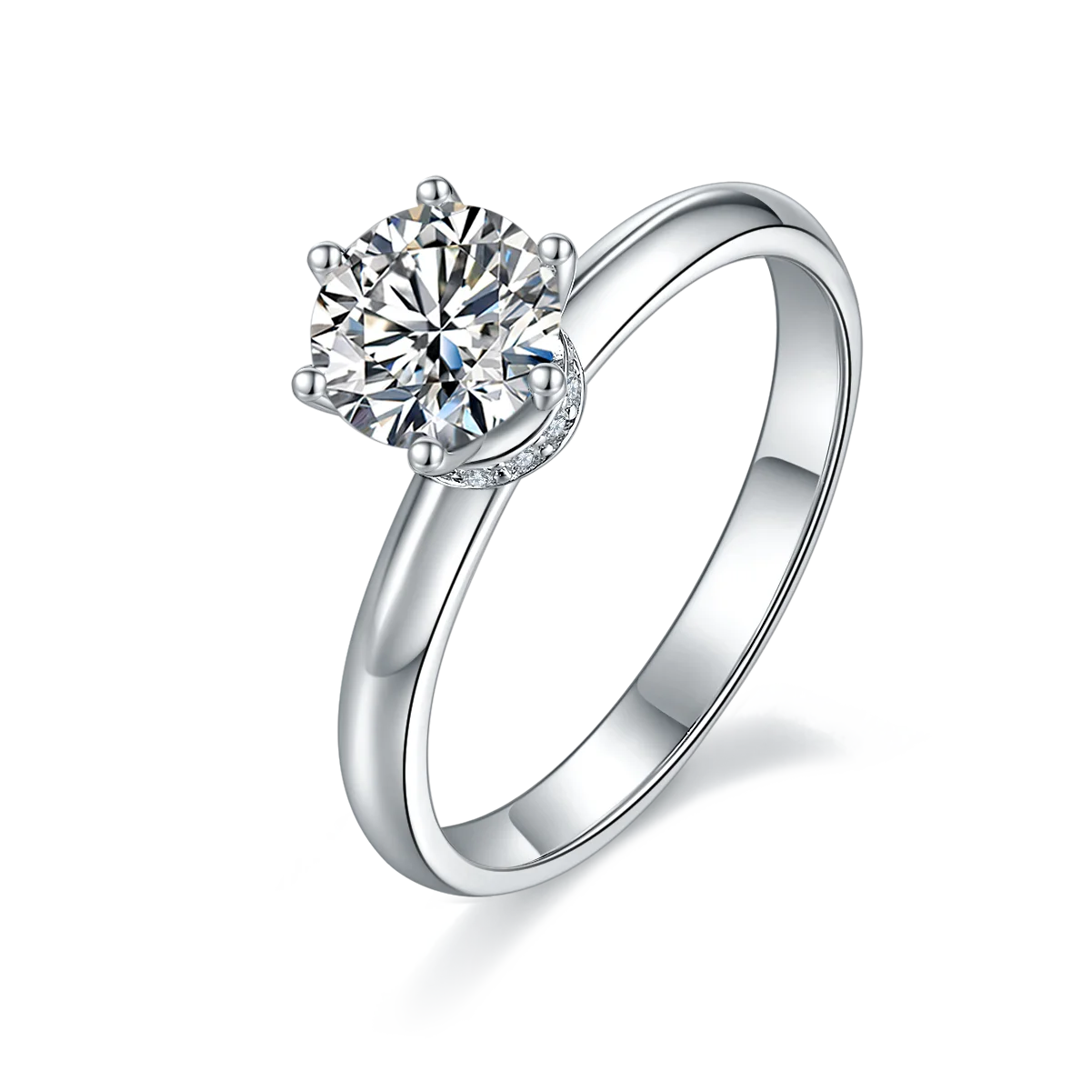 Best Quality 925 Sterling Silver VVS1 Moissanite Diamond Engagement Rings for Women