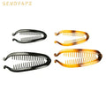 Fashion Banana Hair Clips Classic Clincher Combs Large Double Comb Fishtail Hair Clip Banana Ponytail Holder Clip