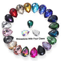 Xichuan 2022 New Fashion Apparel Wedding Shoes Diy Accessories Hand - Sewn Diamond Water Drop Glass Claw Rhinestones Jewelry
