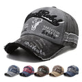 Wholesale Custom Embroidered Logo Sporty Formal Vintage Washed Cotton 6 Panel Distressed Western Baseball Cap Adjustable Unisex MegaBDM