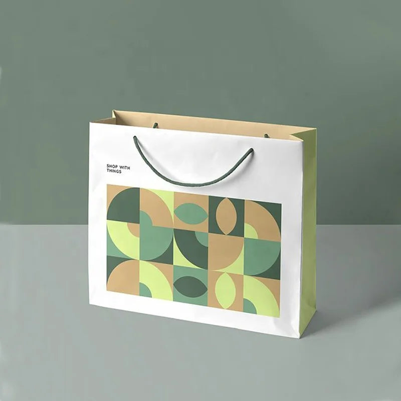 Custom Luxury Large Shopping Coated Paper Bags with Your Own Logo Recycled Materials Green Packaging for Shoes