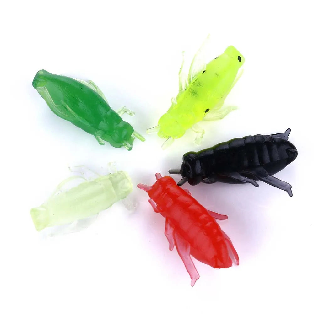 Wholesale 50pcs/bag 2.5cm Artificial Natural Fish Bait Hot Selling Insect Soft Bait Worm Fishing Lures Soft Plastic Lure
