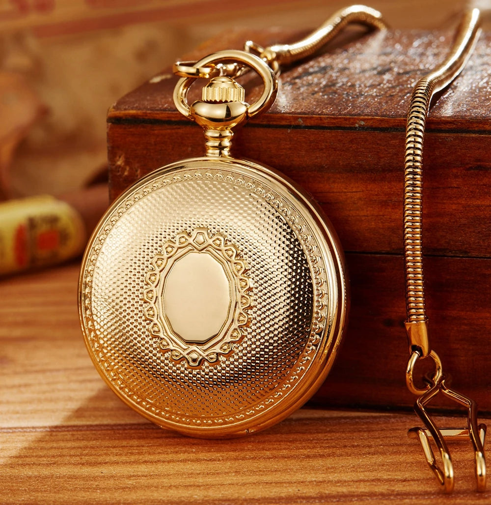 Antique Skeleton Mechanical Movement Roman Automatic Mechanical Pocket Watches