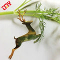 2022 Luxury Laser Cut Craft Xmas Metal Deer Ornaments DecorCustom Christmas Tree Accessary Decoration Supplies