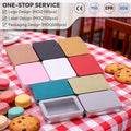 In Stock Multi-Color Matte Tin Cans Full/Half Window Chain & Flat Lid Styles Custom Rectangle Tinplate Packaging Fast Shipping