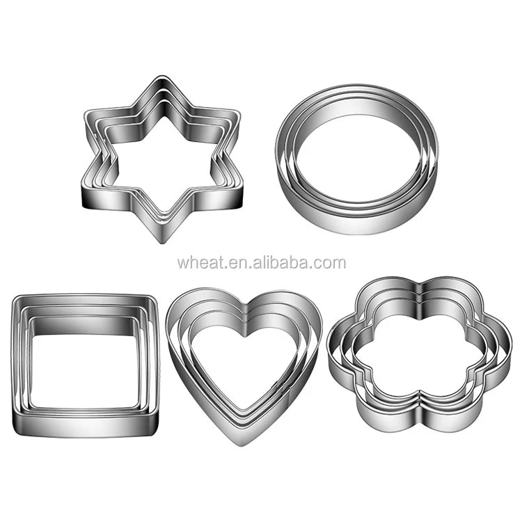 Food Kitchen Tools Square Heart Many Shapes Customize Eco-Friendly Stainless Steel Cake Bread Cookie Cutters