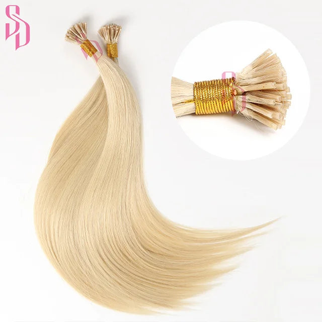 I Tip Hair Extensions Wholesale Itip Virgin Bone Straight 100% Human Cuticle Remy Hair Keratin Extensions Hair I Tip Vendors