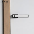 Nordic Modern Style Magnetic Door Lock Indoor Silent Black Zinc Handle Sets for Bedroom Privacy for Home Use