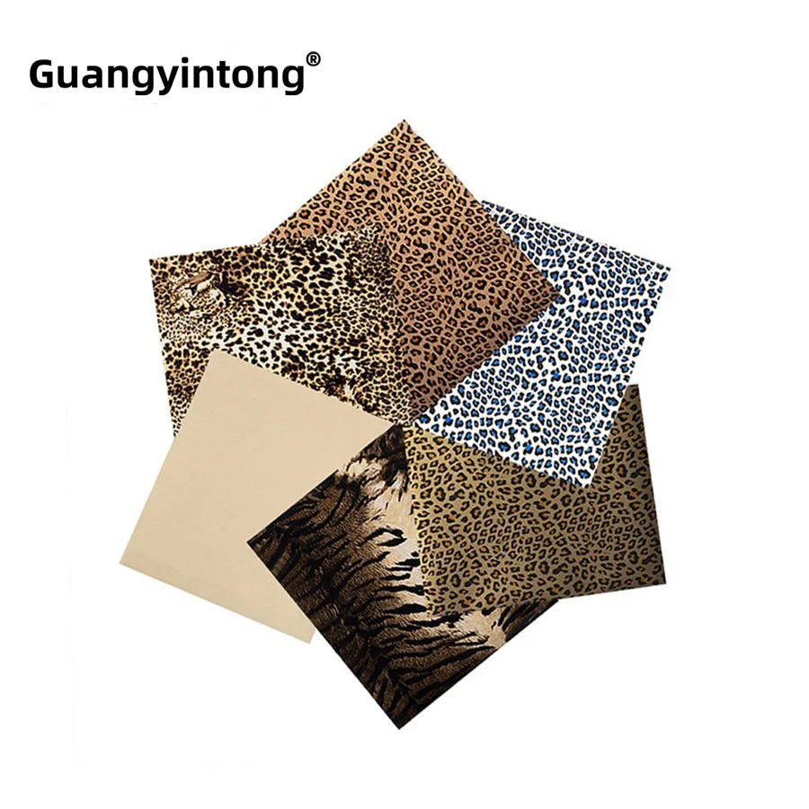 Guangyintong PU Leopard Cheap Osmotic Plastic Wrap Paper Cellulite Waist Burning Fat Speed Heat Transfer Vinyl for Clothing
