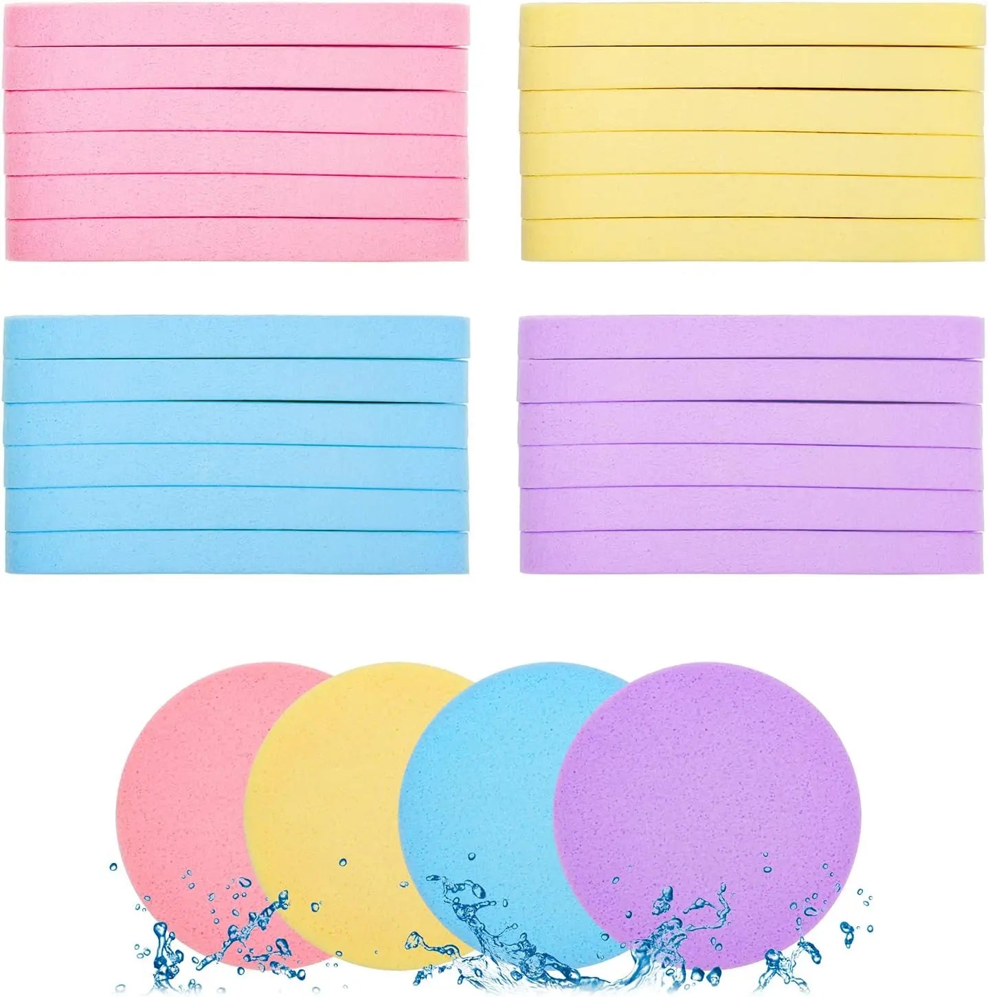 Factory Direct PVA Facial Cleaning Sponge Water Absorption Expand Compressed Soft and Washable Makeup Tool for Face Washing