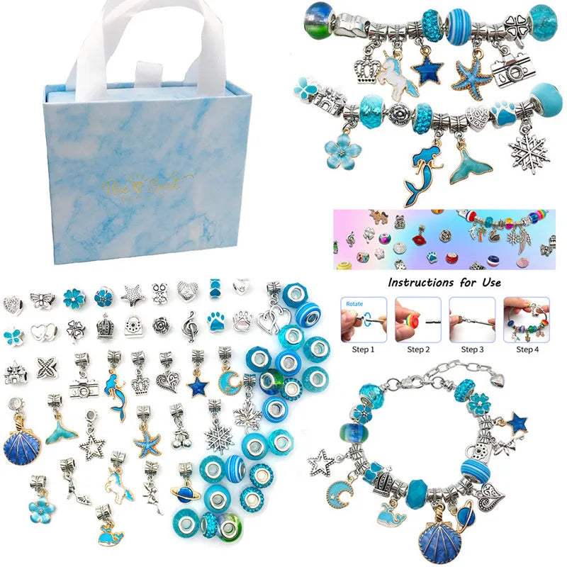 2022NEW Hot Sales Bracelet Making Kit for GirlsBracelets  Kit with Beads Jewelry Charms for DIY Craft
