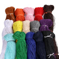 High Strength 3 Strand Twisted Cotton Rope 1mm Handle Waxed Pattern Waterproof for Garments Shoes Bags Decorations