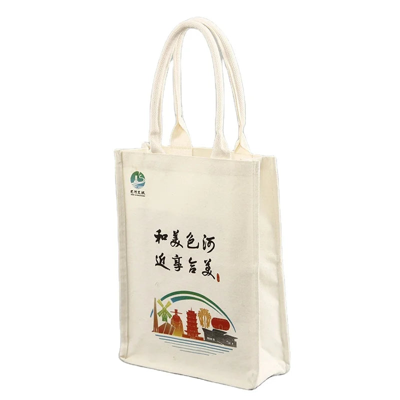 High Quality Jute Tote Bag OEM Customized Printing Eco-Friendly with Animal Prints and Inner Lamination