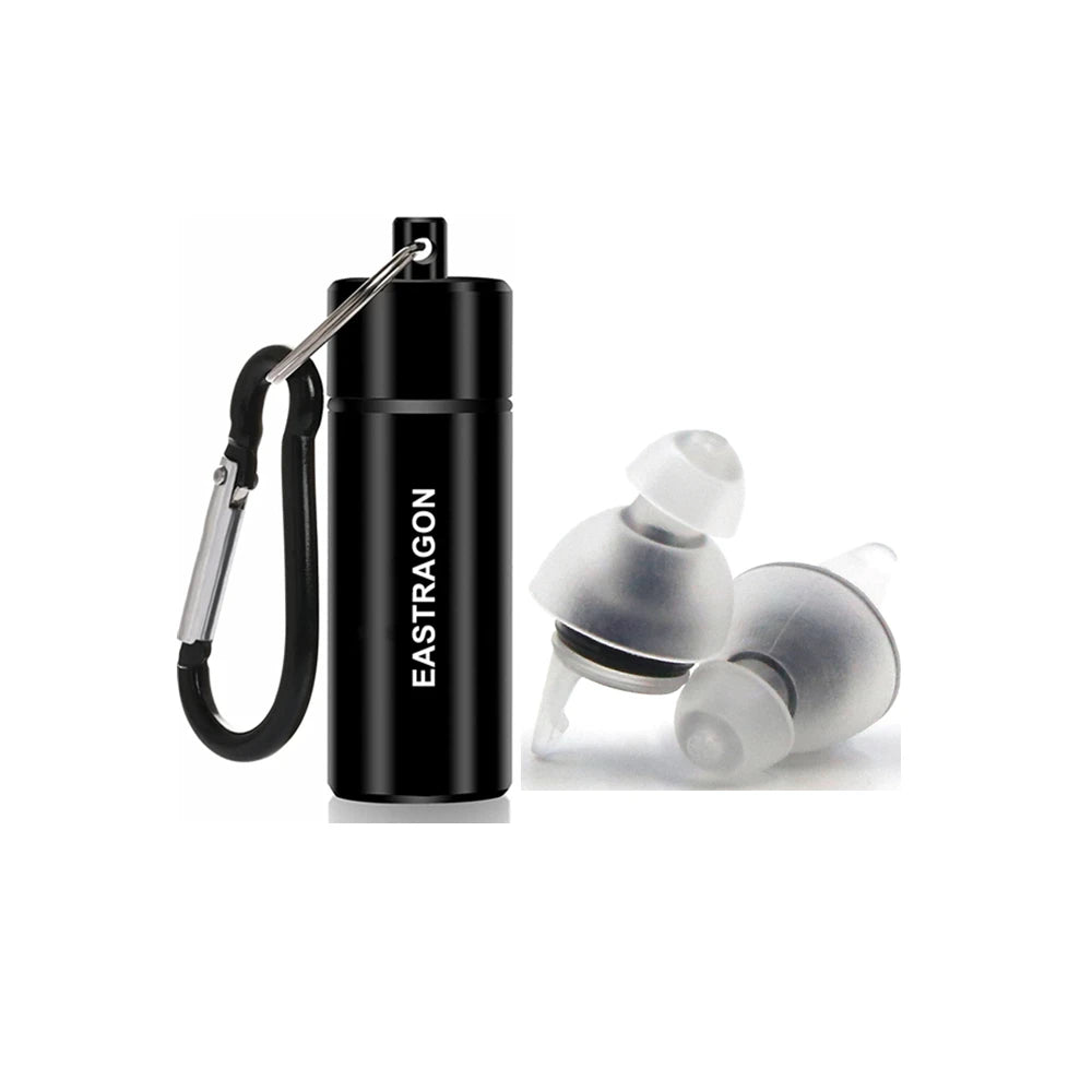 Reusable Transparent Ear Plugs CE Certified High Fidelity Noise Sensitivity Filter Earplugs for Music Festival Concerts Sleep