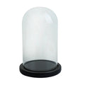 Factory Sale-Blown Glass Cloche Bell Jar Dome with Black Wooden Base Different Sizes Home Decoration Glass Cloche Dome