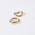 High End 18K Gold Plated  Pave Stainless Steel Rings Trendy Jewelry