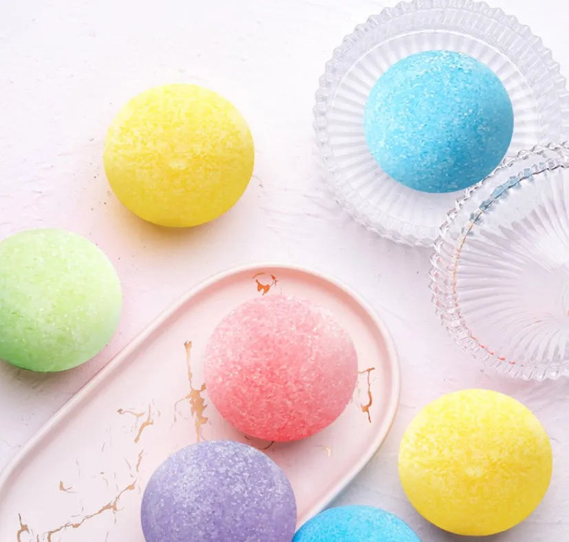 Wholesale Custom Logo Vegan Body Bathing Scrub Deep Cleansing Whitening Exfoliating Sugar Body Scrub Balls