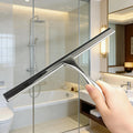 Luxury Stainless Steel Short-Handle Eco-Friendly Window Wiper All-Purpose Car Door Bathroom Shower Glass Squeegee Soft Profile