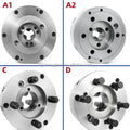Genuine Korean Samchully 10-Inch Zhongshi Collet Chuck 3 Jaws HC-10 Hydraulic Chuck Made Steel 0.005mm Accuracy 3-Year Warranty