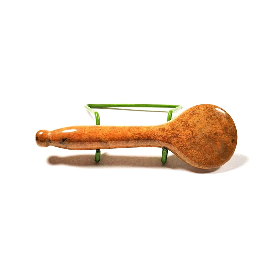 HY Chinese traditional massager 100% natural gua sha jade tool spoon scraping massage mookaite jasper