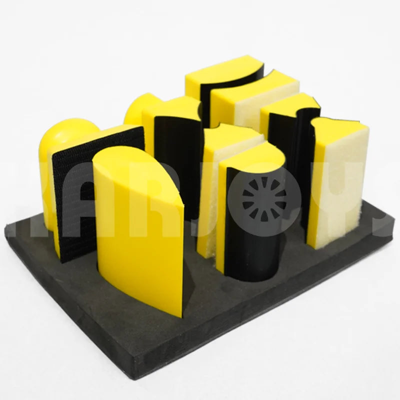 Car Body Repair 9 Pieces Sanding Block Kit Foam Sand Blocks for Cars