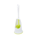 DOOSO Toilet Bowl Brush and Holder Set for Bathroom Eco Friendly Silicone Toilet Cleaner with Anti Slip Long Handle